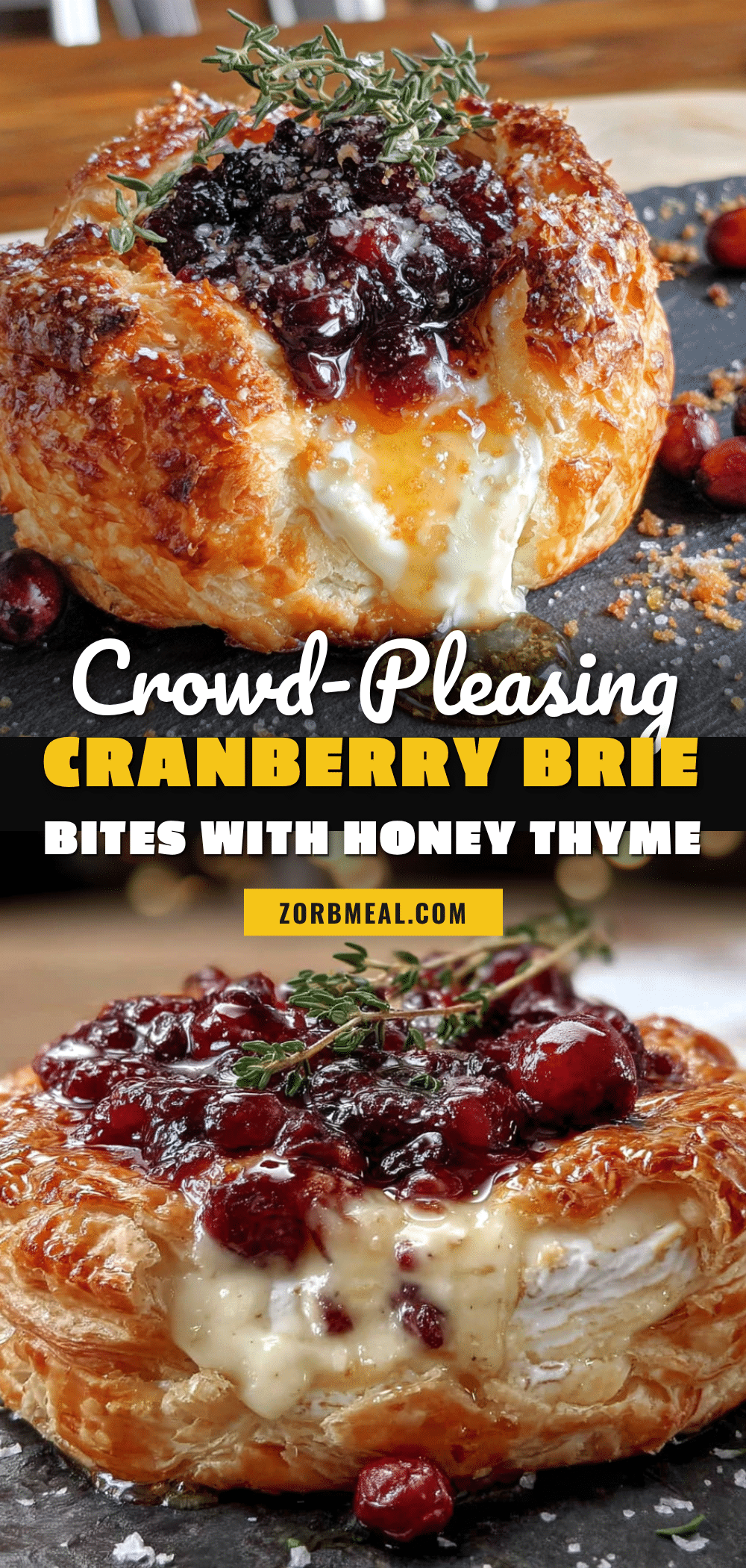 cranberry brie bites recipe
