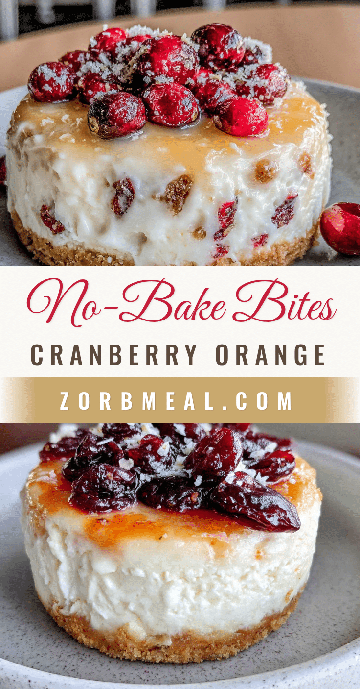 cranberry orange cheesecake bites recipe