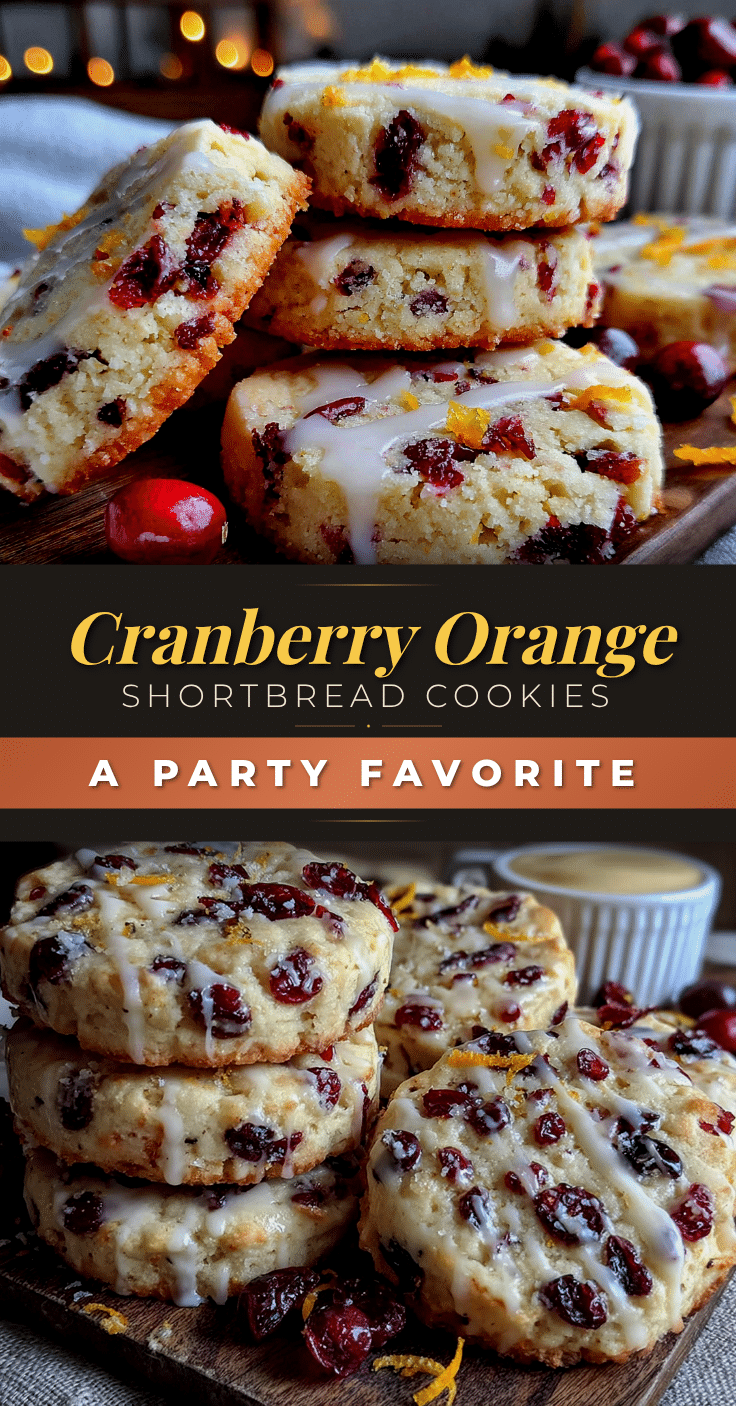 cranberry orange shortbread cookies recipe
