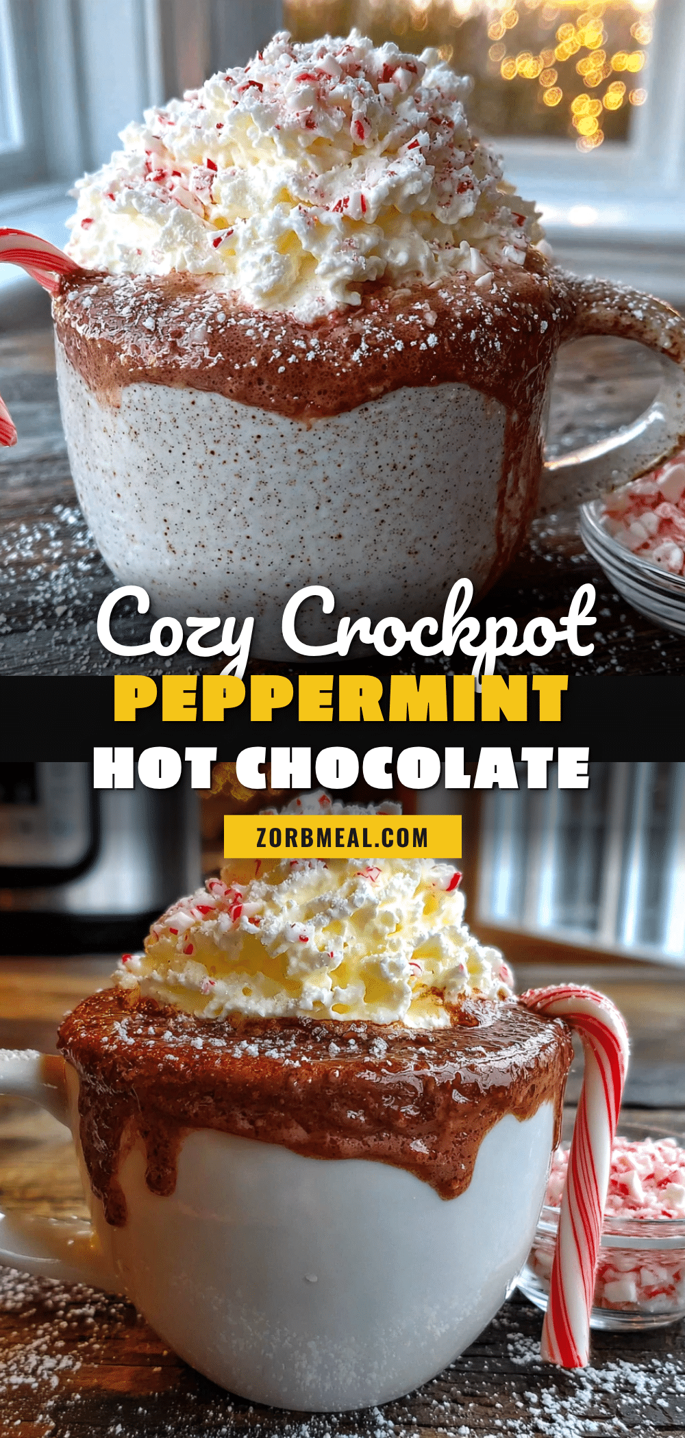 crockpot peppermint hot chocolate recipe