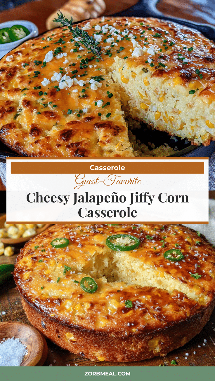 easy cheesy jalapeño corn casserole recipe