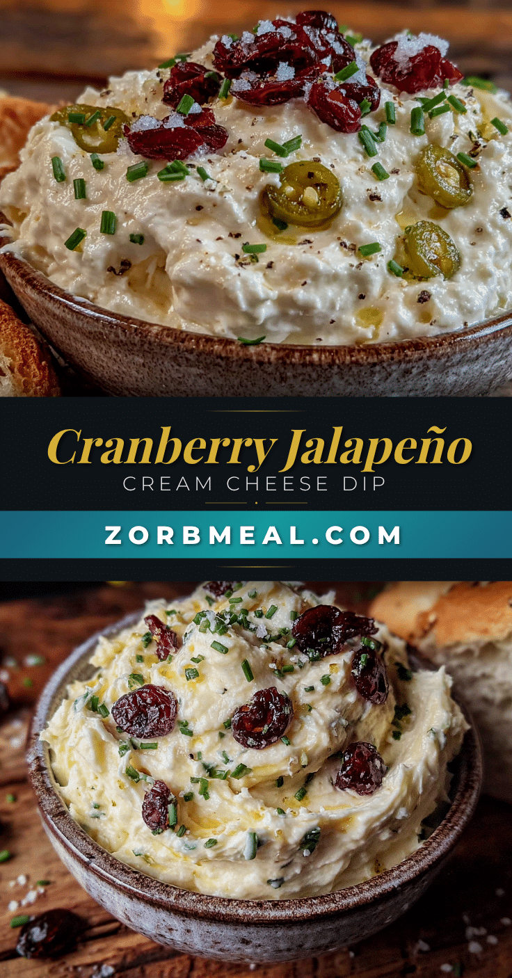 jalapeño cranberry cream cheese dip recipe