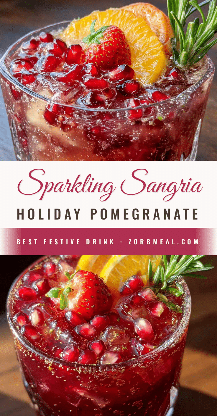 sparkling holiday sangria with pomegranate recipe